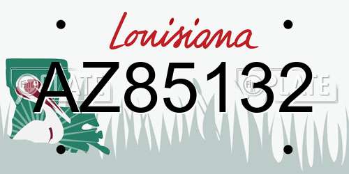 AZ85132 Louisiana License Plate