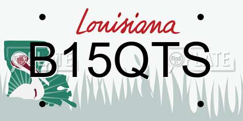 B15QTS Louisiana License Plate