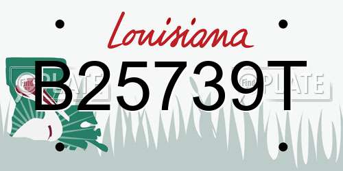 B25739T Louisiana License Plate