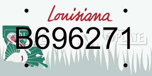 B696271 Louisiana License Plate