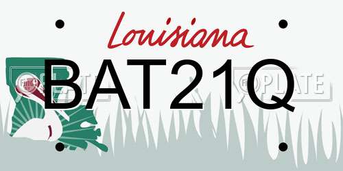 BAT21Q Louisiana License Plate