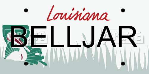 BELLJAR Louisiana License Plate