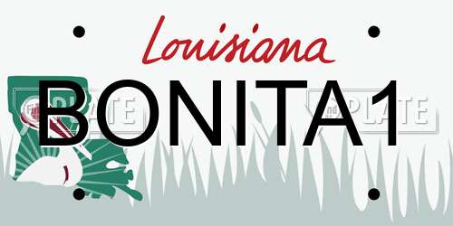 BONITA1 Louisiana License Plate