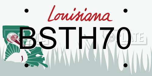 BSTH70 Louisiana License Plate