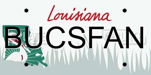 BUCSFAN Louisiana License Plate