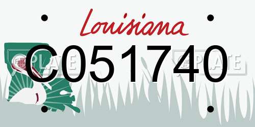 C051740 Louisiana License Plate
