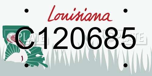 C120685 Louisiana License Plate