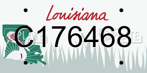 C176468 Louisiana License Plate