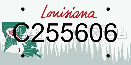 C255606 Louisiana License Plate