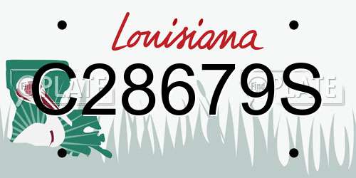 C28679S Louisiana License Plate