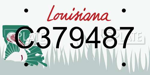 C379487 Louisiana License Plate