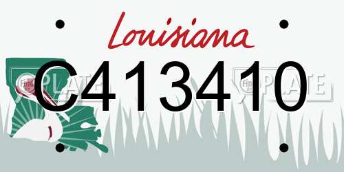C413410 Louisiana License Plate