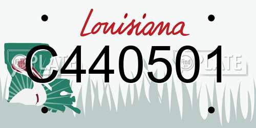 C440501 Louisiana License Plate