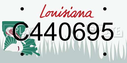 C440695 Louisiana License Plate