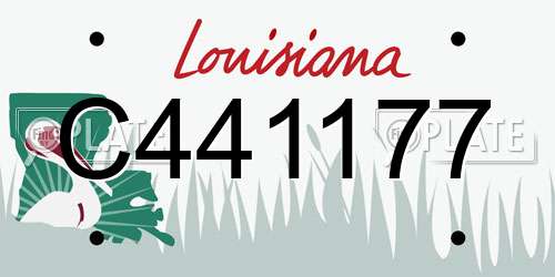 C441177 Louisiana License Plate