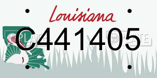 C441405 Louisiana License Plate