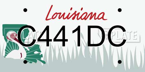 C441DC Louisiana License Plate
