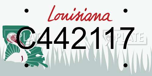 C442117 Louisiana License Plate