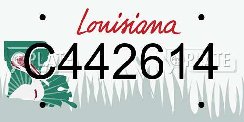 C442614 Louisiana License Plate
