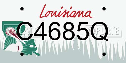 C4685Q Louisiana License Plate