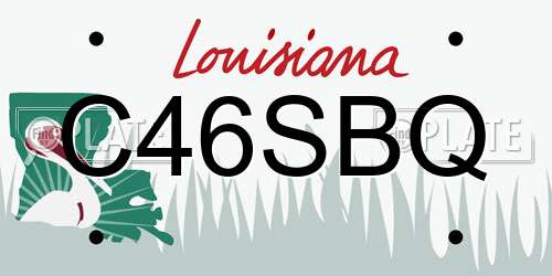 C46SBQ Louisiana License Plate