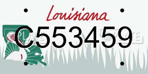 C553459 Louisiana License Plate