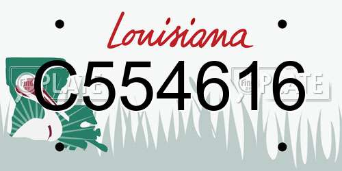 C554616 Louisiana License Plate