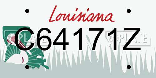 C64171Z Louisiana License Plate