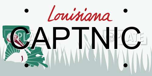 CAPTNIC Louisiana License Plate