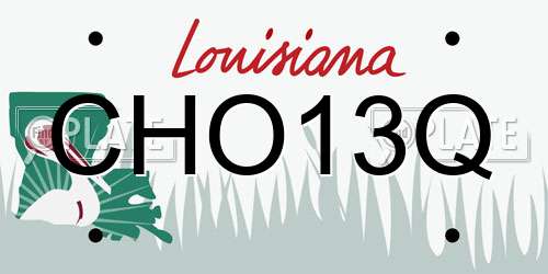 CHO13Q Louisiana License Plate
