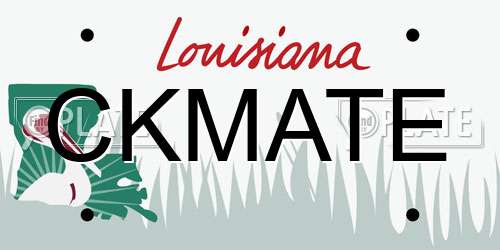 CKMATE Louisiana License Plate
