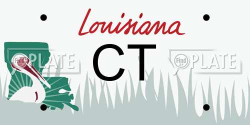 CT Louisiana License Plate
