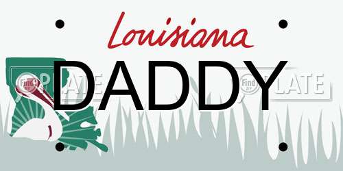 DADDY Louisiana License Plate