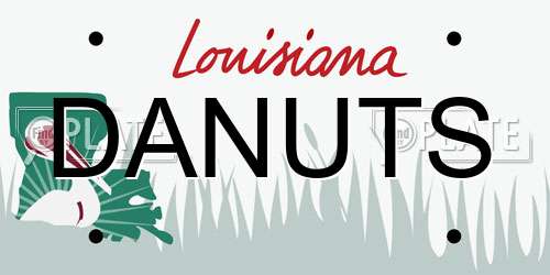 DANUTS Louisiana License Plate