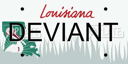 DEVIANT Louisiana License Plate