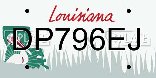 DP796EJ Louisiana License Plate