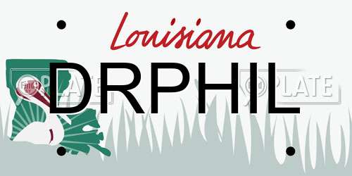 DRPHIL Louisiana License Plate
