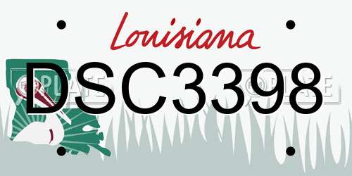 DSC3398 Louisiana License Plate