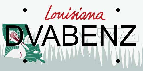 DVABENZ Louisiana License Plate