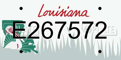 E267572 Louisiana License Plate