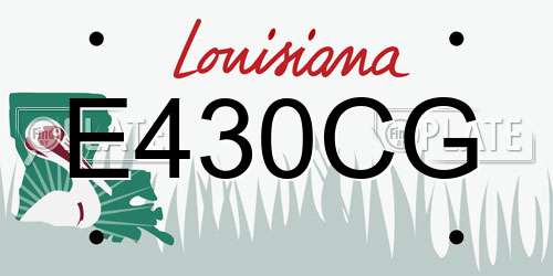 E430CG Louisiana License Plate