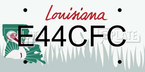 E44CFC Louisiana License Plate