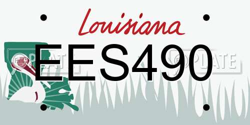 EES490 Louisiana License Plate