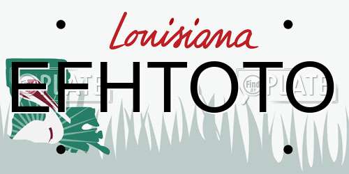 EFHTOTO Louisiana License Plate