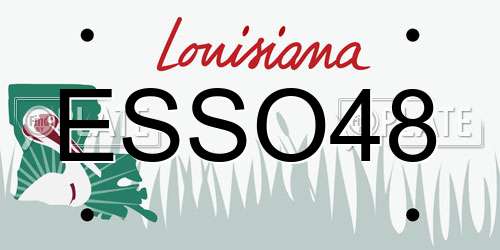ESSO48 Louisiana License Plate