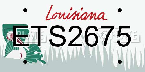 ETS2675 Louisiana License Plate