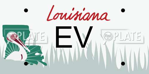EV Louisiana License Plate