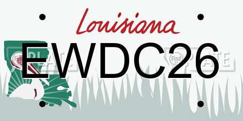 EWDC26 Louisiana License Plate