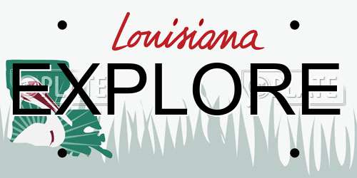 EXPLORE Louisiana License Plate