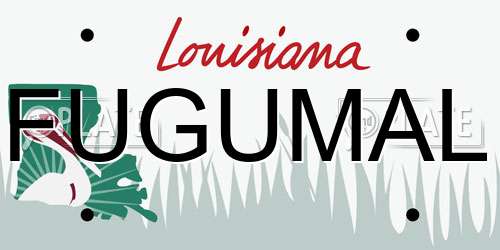 FUGUMAL Louisiana License Plate